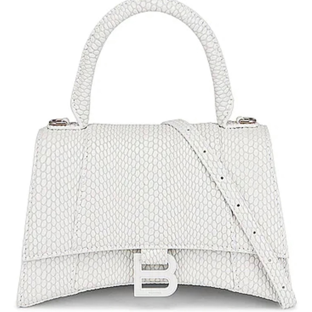 Viper embossed balenciaga small hourglass top handle bag